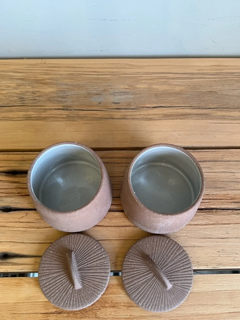 Magenta Citrine Spice Jars or Cream and sugar Jars (NIB)